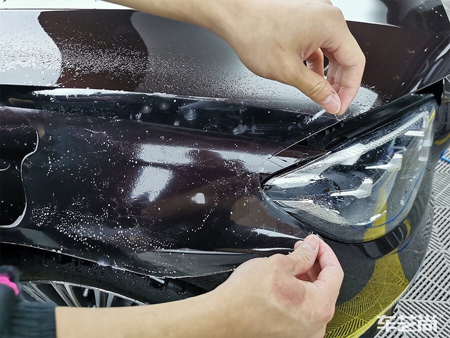 车艺尚施工精准覆膜，预留无痕包边处理（5）