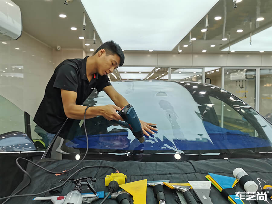 特斯拉Model X施工威固隔热膜，案例展示（6）