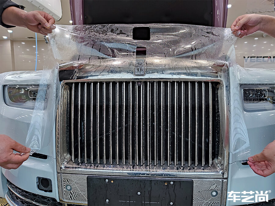 劳斯莱斯施工威固隐形车衣，流程展示（1）
