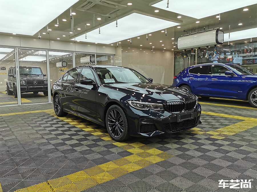 宝马325Li装贴威固隐形车衣，施工流程展示（10）