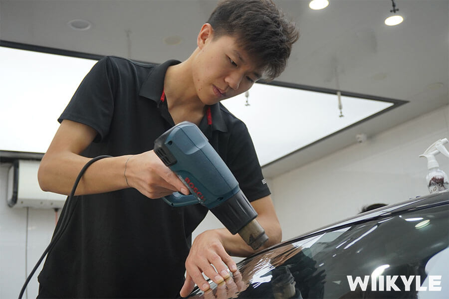 宝马3系施工WIIKYLE隔热膜，展示“非一般”的保护（5）