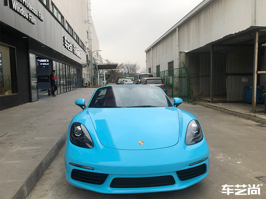保时捷718完美“变身”，车艺尚装饰不一样的色彩（14）