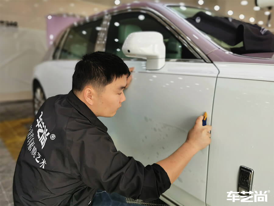 劳斯莱斯施工威固隐形车衣，流程展示（4）