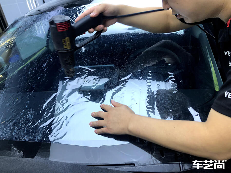 特斯拉 Model3施工Llumar（龙膜）玻璃膜展示（3）