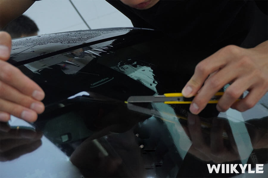 宝马3系施工WIIKYLE隔热膜，展示“非一般”的保护（7）