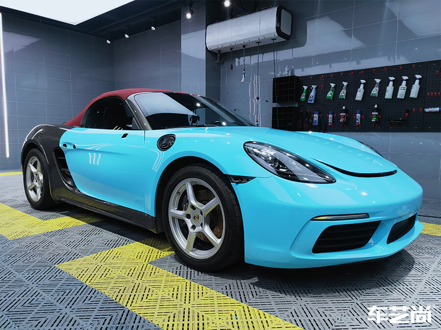 保时捷718完美“变身”，车艺尚装饰不一样的色彩（10）