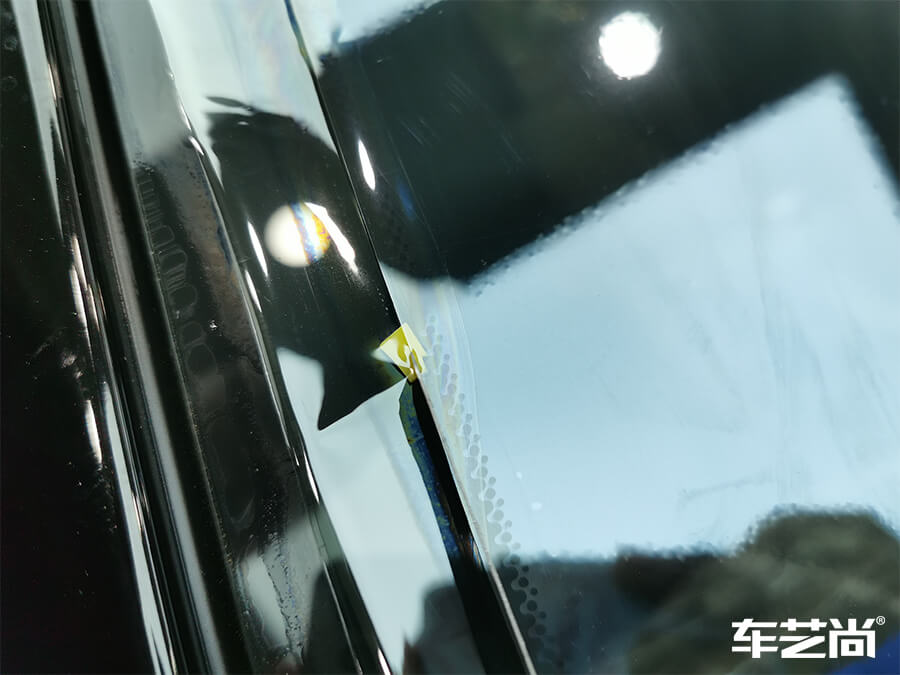 比亚迪汉装贴威固隔热膜，施工流程展示（5）