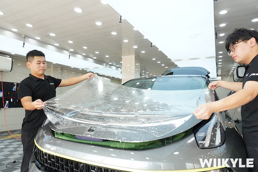 领克05施工WIIKYLE隐形车衣，施工流程展示（8）