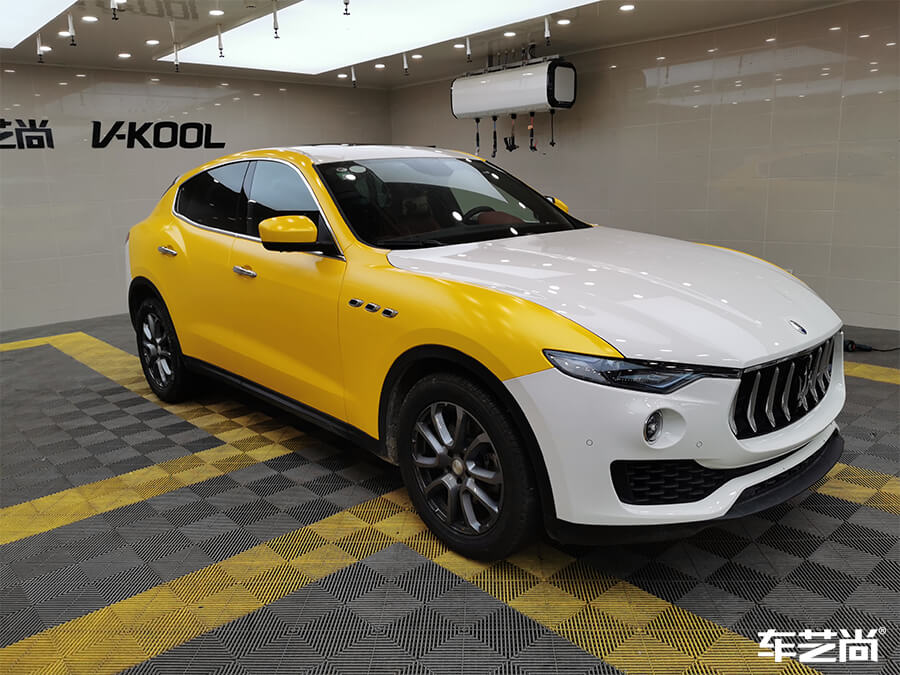 玛莎拉蒂装贴欧瑞飞（Orafol）改色膜施工流程图（8）