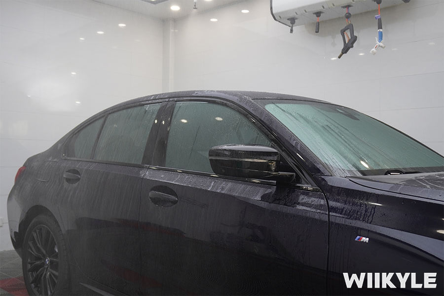 宝马3系施工WIIKYLE隔热膜，展示“非一般”的保护（4）