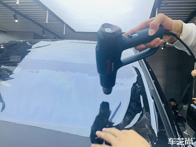 蔚来ES8施工威固隔热膜施工过程展示（图九）