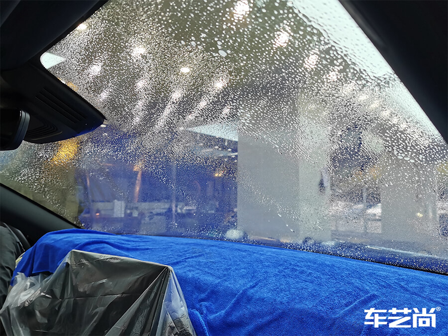 比亚迪汉装贴威固隔热膜，施工流程展示（8）