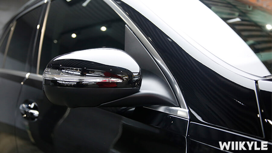 奔驰GLE450装贴WIIKYLE隐形车衣流程展示（14）