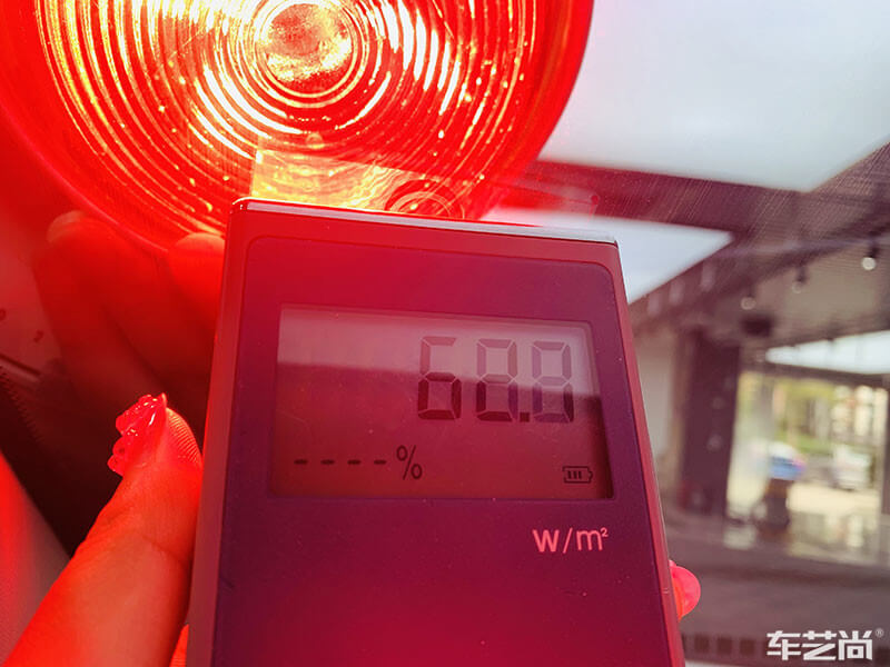 欧拉施工威固V-KOOL隔热膜效果展示（图二 施工后测试）