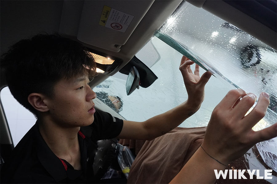 宝马3系施工WIIKYLE隔热膜，展示“非一般”的保护（9）