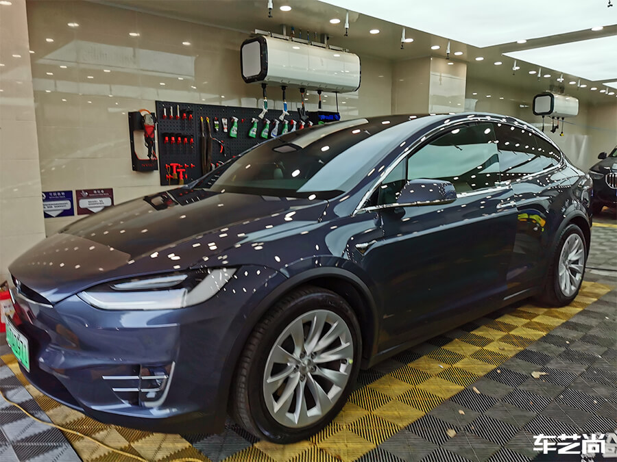 特斯拉Model X施工威固隔热膜，案例展示（11）
