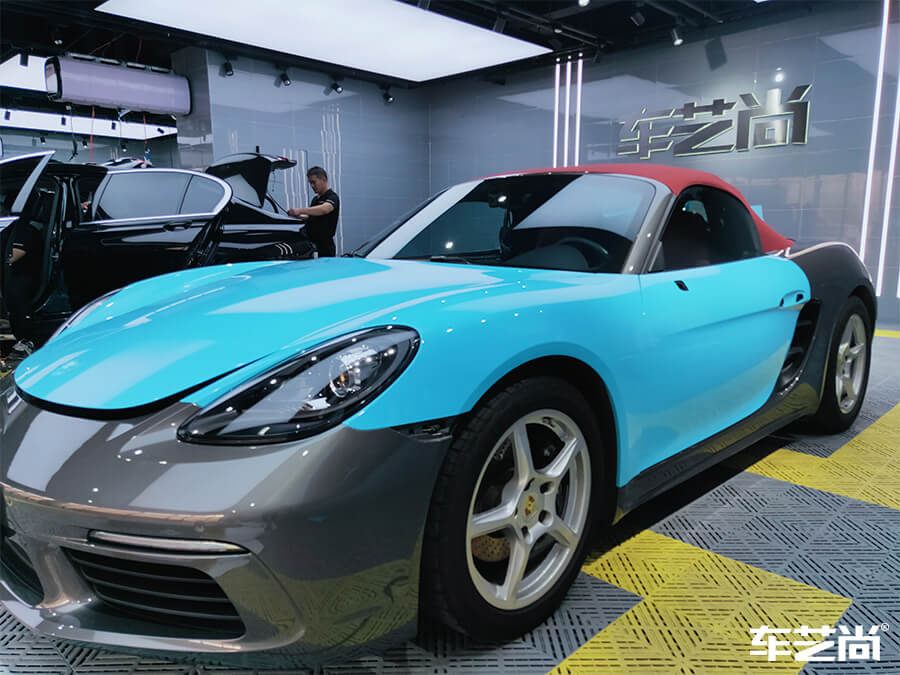 保时捷718完美“变身”，车艺尚装饰不一样的色彩（5）