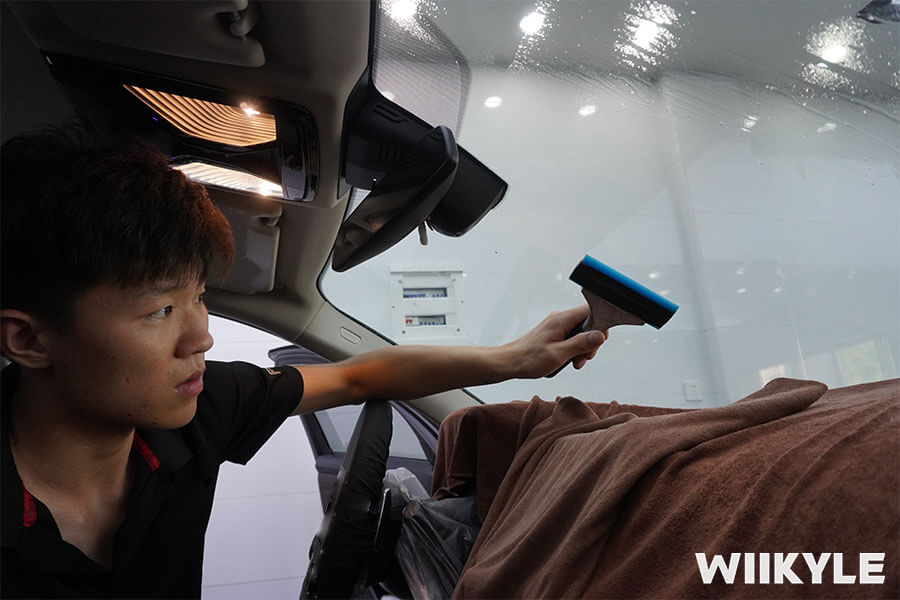 宝马3系施工WIIKYLE隔热膜，展示“非一般”的保护（10）