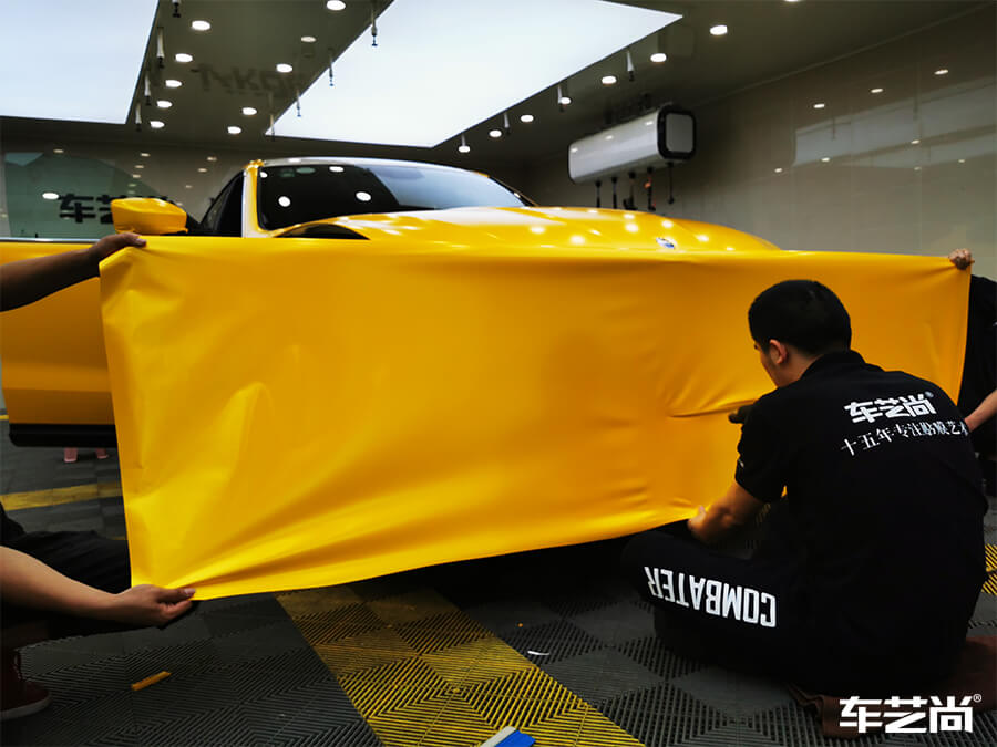 玛莎拉蒂装贴欧瑞飞（Orafol）改色膜施工流程图（6）