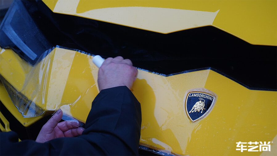 斗牛般的个性，兰博基尼施工隐形车衣案例展示（7）
