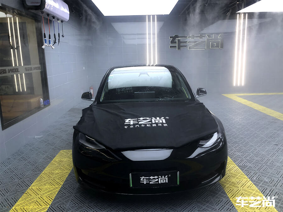 特斯拉 Model3施工Llumar（龙膜）玻璃膜展示（2）