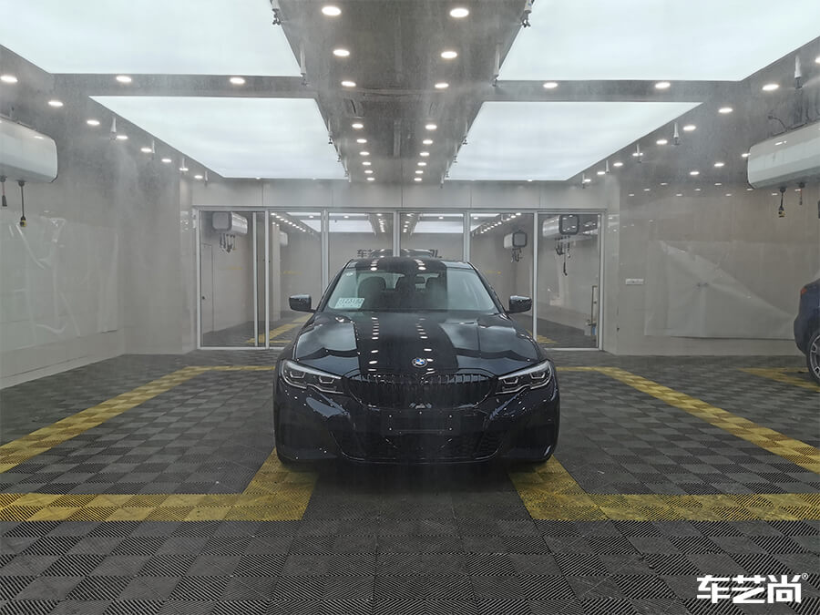 宝马325Li装贴威固隐形车衣，施工流程展示（1）