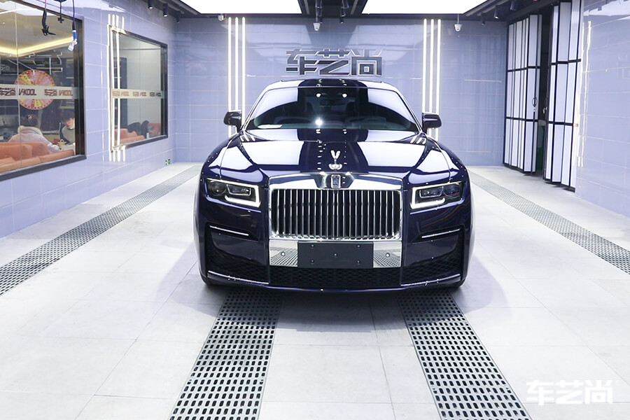 劳斯莱斯古斯特独具匠心的奢华，施工隔热膜流程（14）