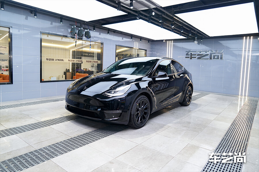 百公里加速几秒的特斯拉MODEL Y，装贴威固隔热膜（17）