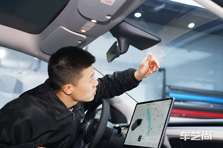 百公里加速几秒的特斯拉MODEL Y，装贴威固隔热膜（6）