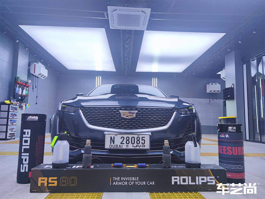 凯迪拉克装贴罗利普斯隐形车衣，案例流程展示（12）