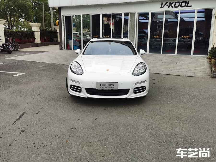 保时捷帕拉梅拉施工罗利普斯车衣，室外效果图展示（7）