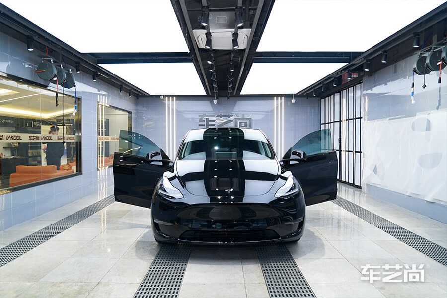 百公里加速几秒的特斯拉MODEL Y，装贴威固隔热膜（18）