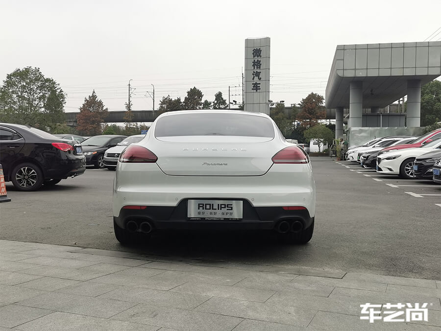 保时捷帕拉梅拉施工罗利普斯车衣，室外效果图展示（8）