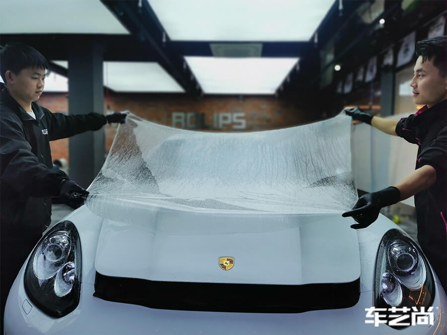 保时捷帕拉梅拉施工罗利普斯车衣，室外效果图展示（3）