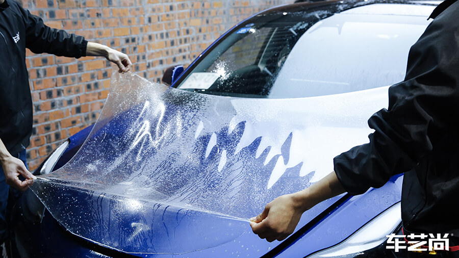 特斯拉Model 3选择车艺尚，施工隐形车衣案例分享（3）