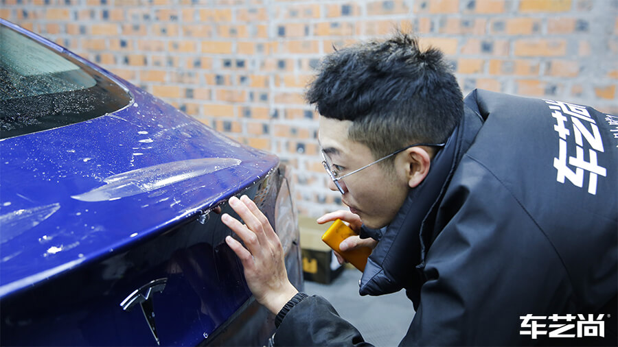 特斯拉Model 3选择车艺尚，施工隐形车衣案例分享（8）