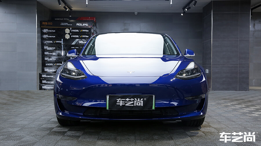 特斯拉Model 3选择车艺尚，施工隐形车衣案例分享（16）
