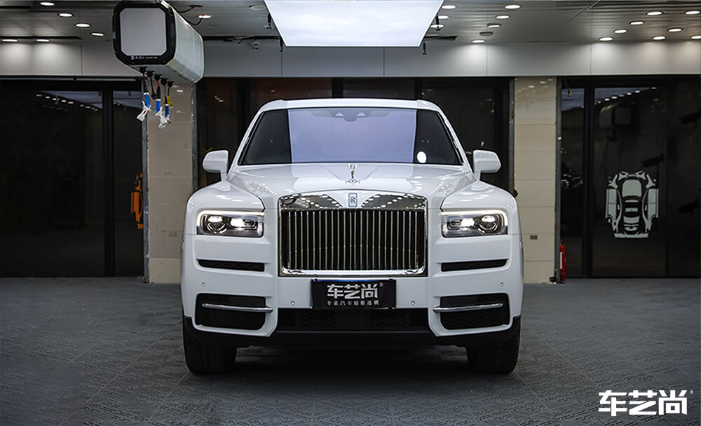 劳斯莱斯库里南施工隐形车衣和玻璃膜 案例分享（10）