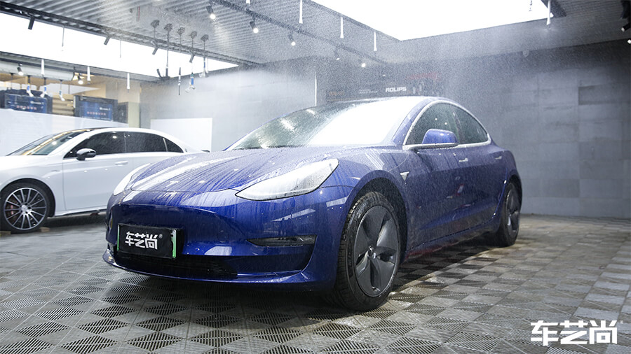 特斯拉Model 3选择车艺尚，施工隐形车衣案例分享（2）