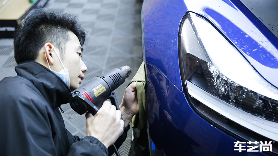 特斯拉Model 3选择车艺尚，施工隐形车衣案例分享（10）