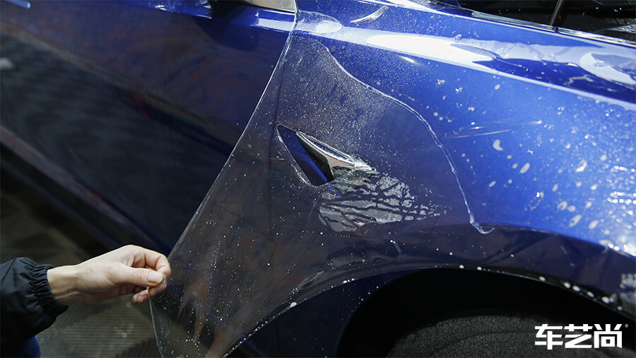 特斯拉Model 3选择车艺尚，施工隐形车衣案例分享（5）