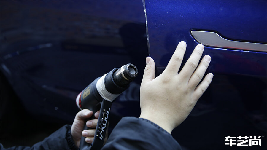 特斯拉Model 3选择车艺尚，施工隐形车衣案例分享（9）