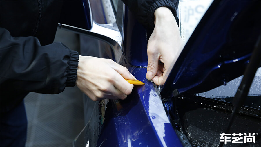 特斯拉Model 3选择车艺尚，施工隐形车衣案例分享（7）