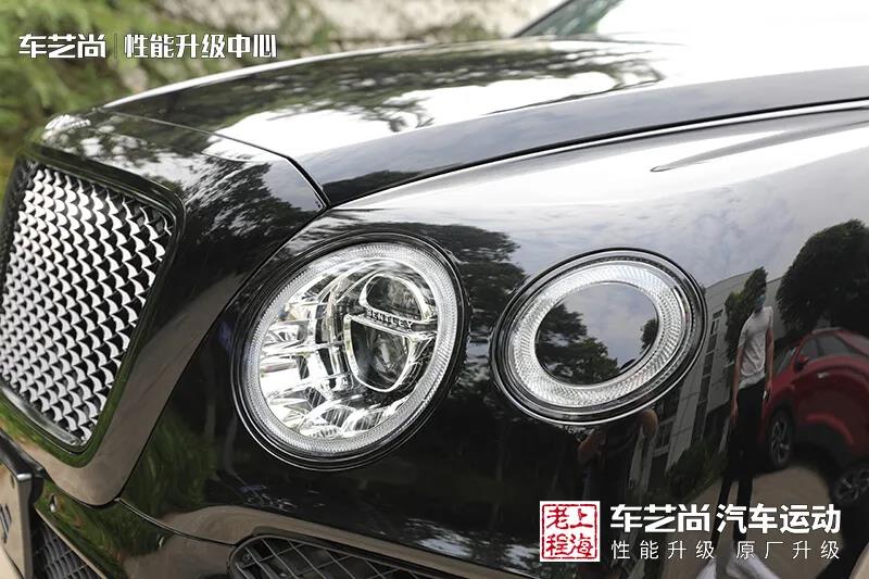 宾利添越进口烤漆亮黑处理卡钳改色13