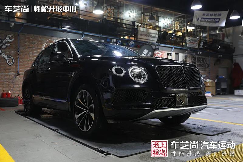 宾利添越进口烤漆亮黑处理卡钳改色18