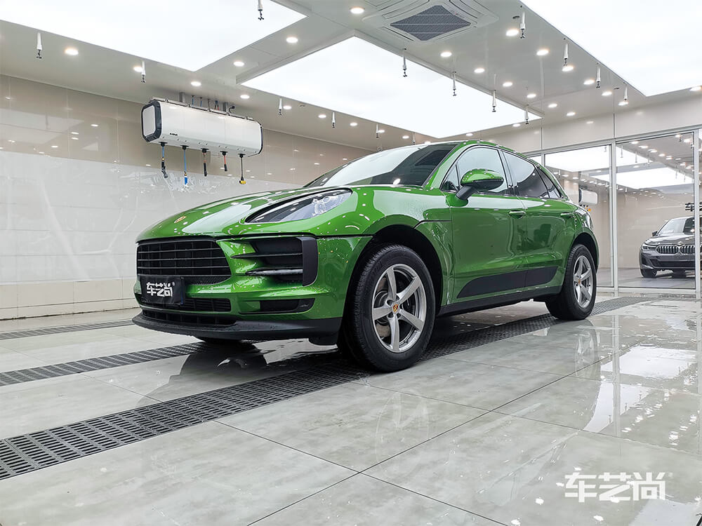 保时捷Macan施工威固隐形车衣，专车专用裁膜（13）