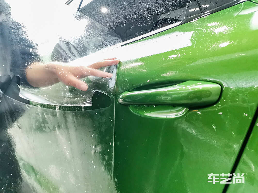 保时捷Macan施工威固隐形车衣，专车专用裁膜（2）