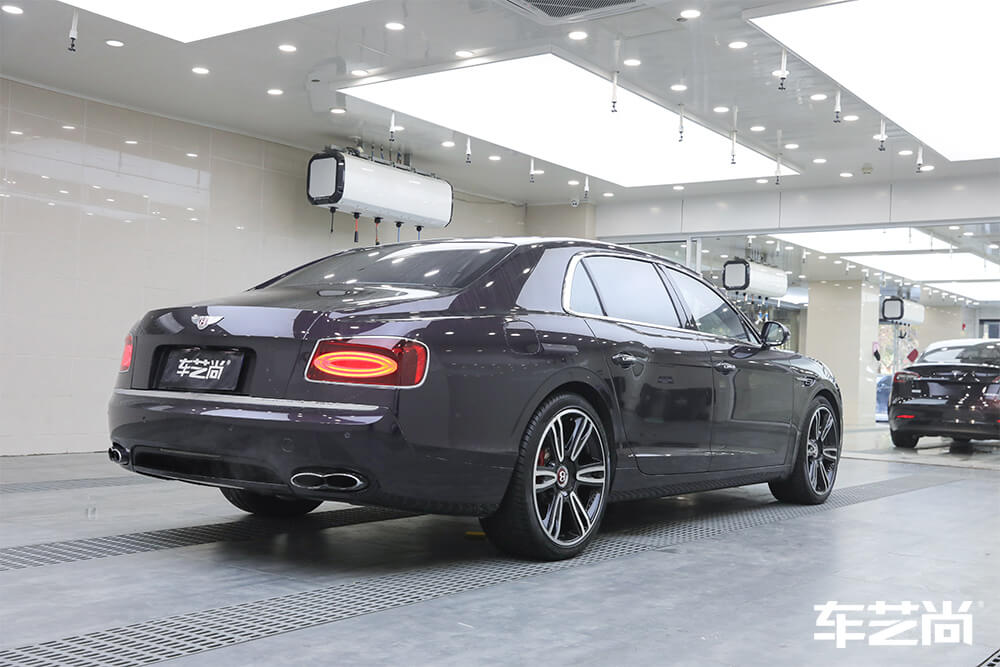 宾利欧陆施工改色膜 紫色 效果展示（10）