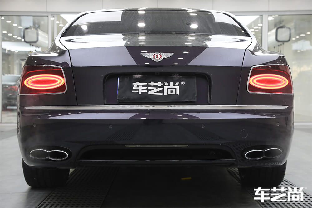 宾利欧陆施工改色膜 紫色 效果展示（6）