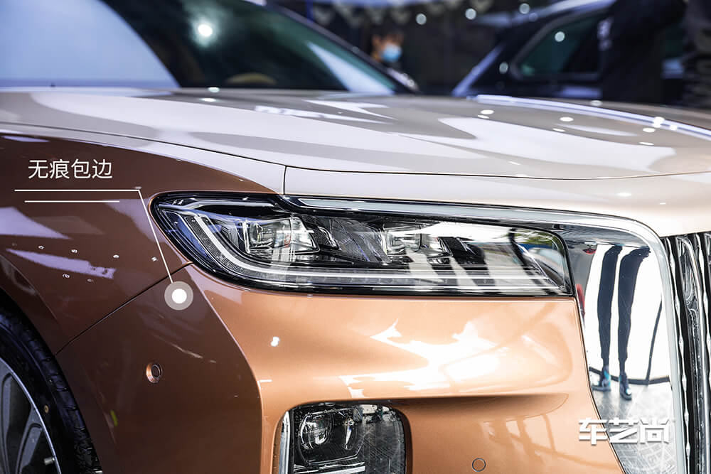 红旗H9施工威固漆面保护膜施工效果展示（图四）